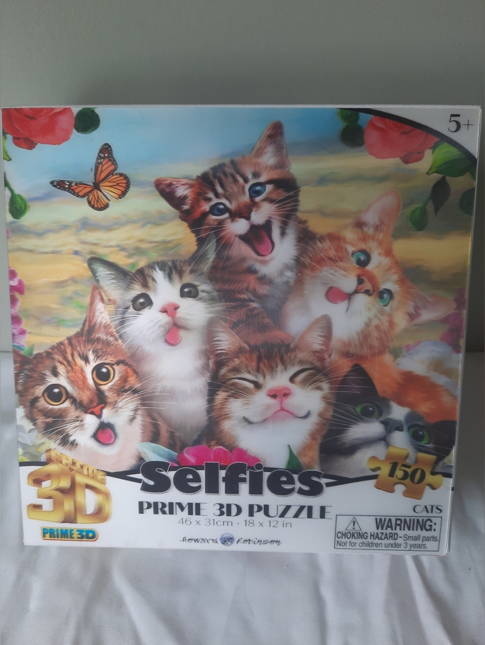 Selfies Cats 3D Puzzle ~ 150 Pc ~ NIB Howard Robinson ~ 18x12 In